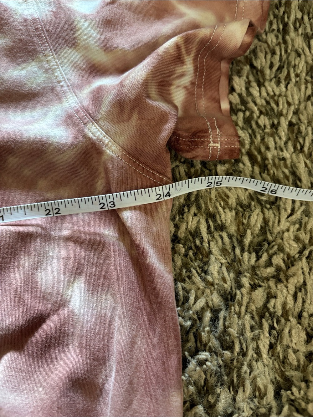 Lululemon All Yours Rust Tie-Dye Short Sleeve Tee, athleisure - Picture 3 of 4